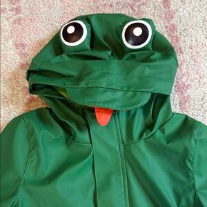 Cat & Jack Toddler Green Froggy Waterproof Rain Jacket 2T
